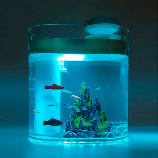 Acvariu Xiaomi HFJH Amphibian ECO-Aquarium Aquaponics Youth Edition White 10 l photo 4
