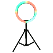Trepied cu lampă Vidlok RGB Selfie Ring Light 457 mm Black 