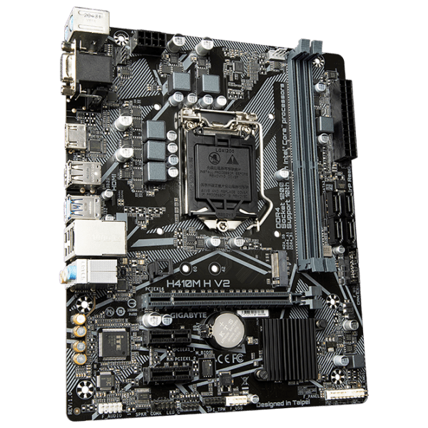 Материнская плата Gigabyte H410M H V2 1.0 mATX  photo 2