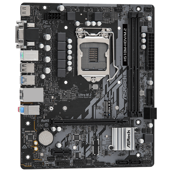 Материнская плата ASRock H510M-HDV/ M.2 mATX  photo 2
