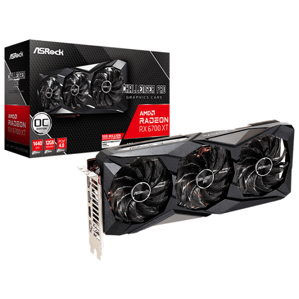 Видеокарта ASRock Radeon RX 6700 XT Challenger Pro 12G OC 12 ГБ  photo 5