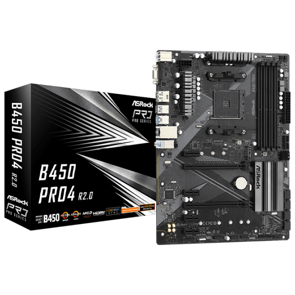 Материнская плата ASRock B450 PRO4 R2.0 ATX  photo 5