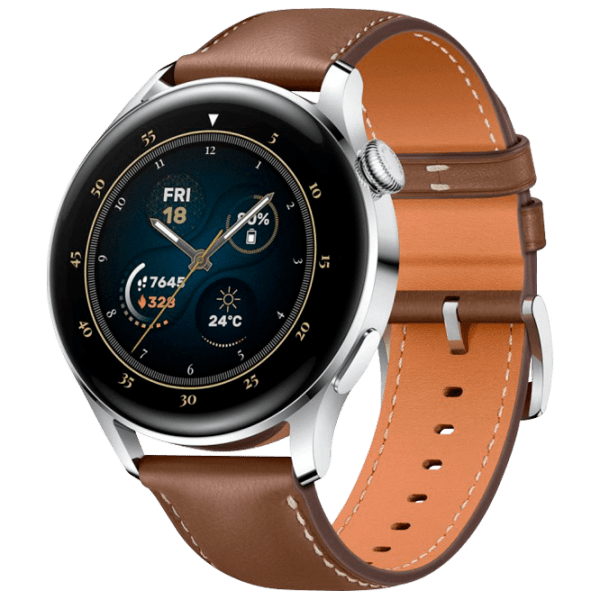 Умные часы Huawei Watch 3 Серебристый 1.43" | Нержавеющая сталь/ керамика/ Кожа
| Galileo-L21E photo 2