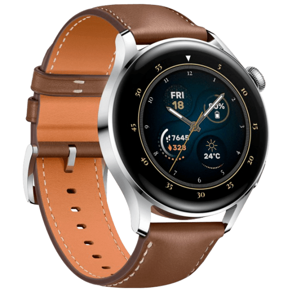 Умные часы Huawei Watch 3 Серебристый 1.43" | Нержавеющая сталь/ керамика/ Кожа
| Galileo-L21E photo 4