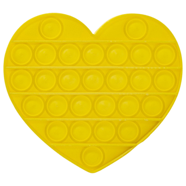 Jucărie antistres Pop It Inimă Yellow  photo 1