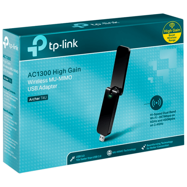 Adaptor de rețea TP-Link Archer T4U Black  photo 4
