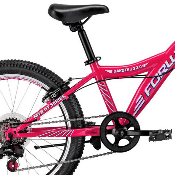 Bicicletă Forward Dakota 20" 10.5" Pink White Oțel / Pentru copii photo 2
