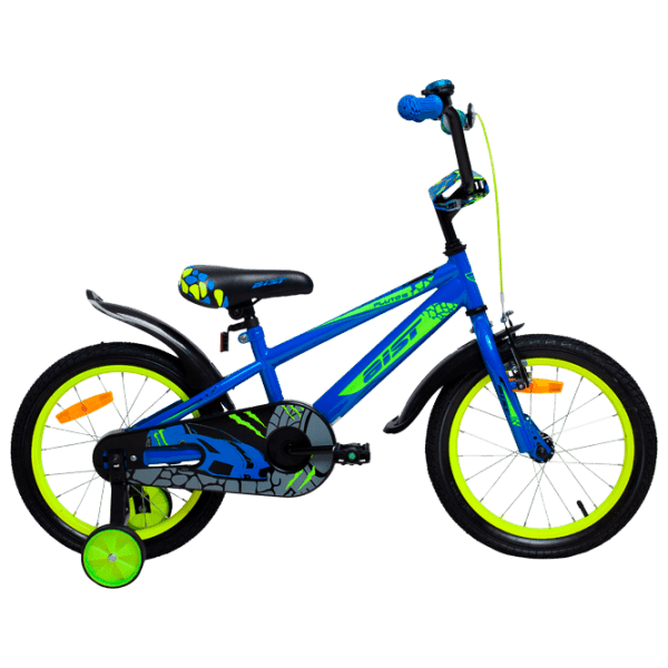 Bicicletă Aist Pluto 16 16 16" 16" Black Blue Oțel / Pentru copii photo 2