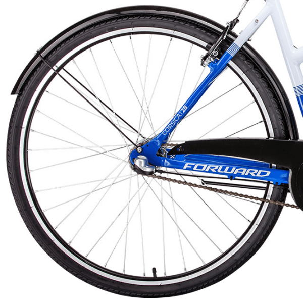 Bicicletă Forward Corsica 28" 20" White Blue Aluminiu / Pentru adulți photo 1