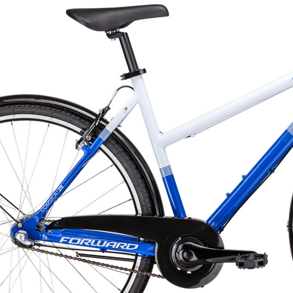 Bicicletă Forward Corsica 28" 20" White Blue Aluminiu / Pentru adulți photo 2