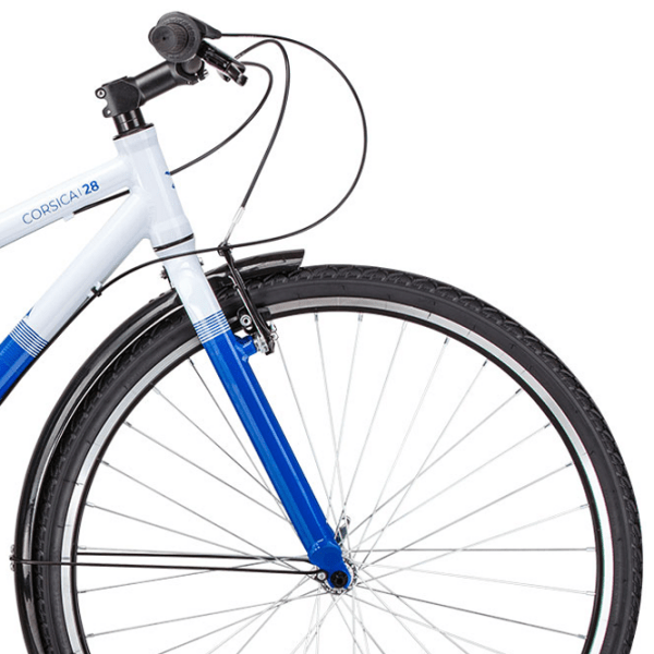 Bicicletă Forward Corsica 28" 20" White Blue Aluminiu / Pentru adulți photo 4