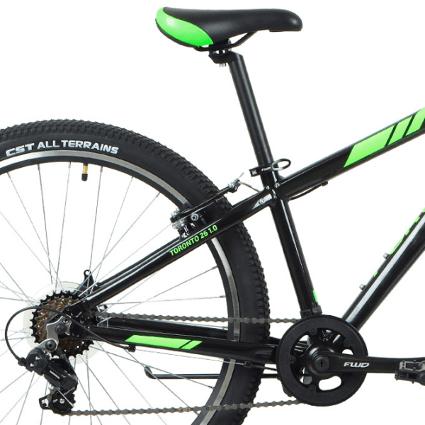 Bicicletă Forward Toronto 26" 13" Black Green Aluminiu / Pentru copii photo 2