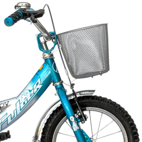 Bicicletă Fulger Puppy 14" 9.1'' Blue Silver Oțel / Pentru copii photo 2