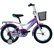 Bicicletă Fulger Rase Kid 16" Violet White Oțel / Pentru copii