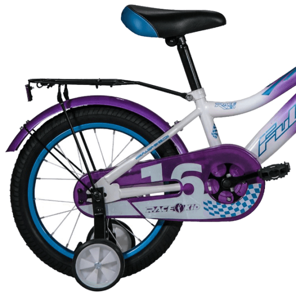 Bicicletă Fulger Rase Kid 16" Violet White Oțel / Pentru copii photo 2