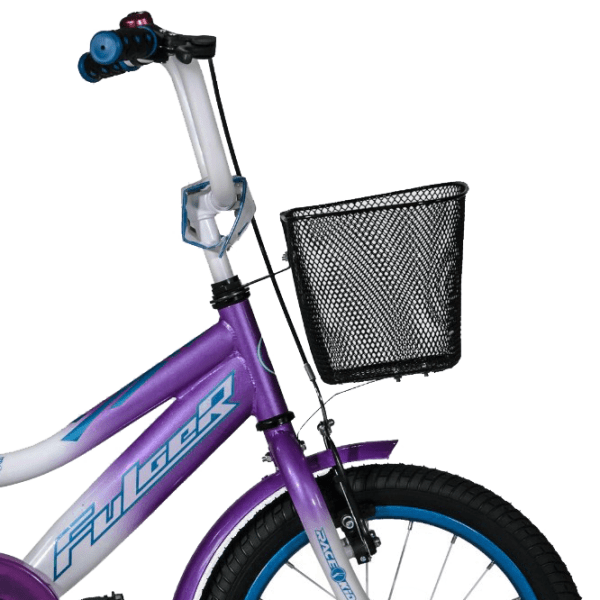 Bicicletă Fulger Rase Kid 16" Violet White Oțel / Pentru copii photo 3