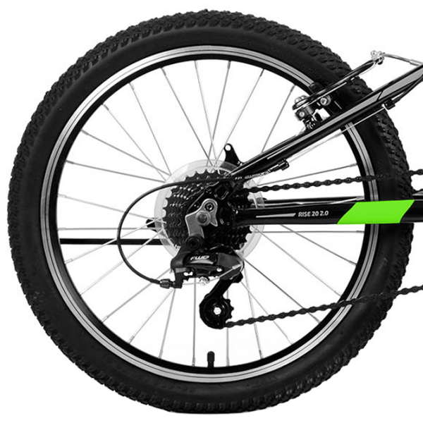 Bicicletă Forward Rise 20" 10.5" Black Green Aluminiu / Pentru copii photo 1