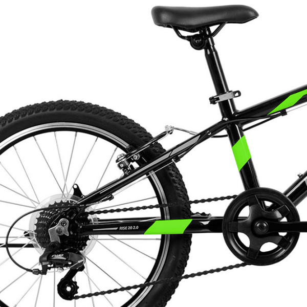 Bicicletă Forward Rise 20" 10.5" Black Green Aluminiu / Pentru copii photo 2