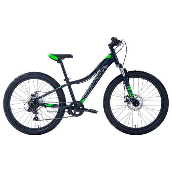 Bicicletă Forward Twister 24" 12" Black Green Aluminiu / Pentru copii photo 1