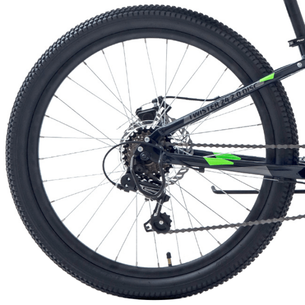 Bicicletă Forward Twister 24" 12" Black Green Aluminiu / Pentru copii photo 4