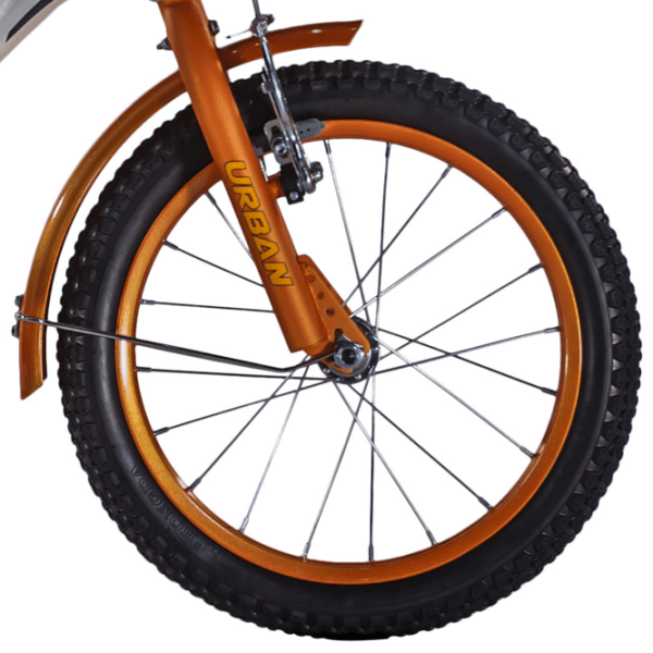 Bicicletă Fulger Urban 16" White Yellow Oțel / Pentru copii photo 4