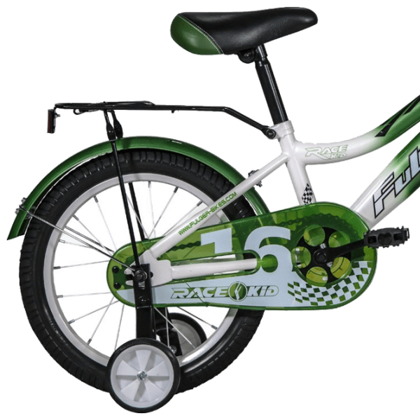Bicicletă Fulger Rase Kid 16" Green White Oțel / Pentru copii photo 1
