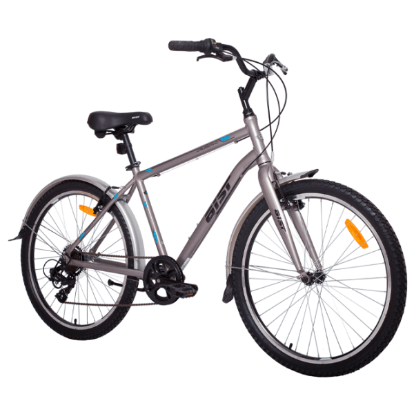 Bicicletă Aist Cruiser 26" 21" Silver Black Aluminiu / Pentru adulți photo 1