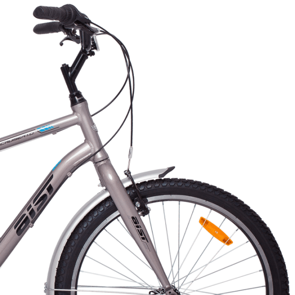 Bicicletă Aist Cruiser 26" 21" Silver Black Aluminiu / Pentru adulți photo 4