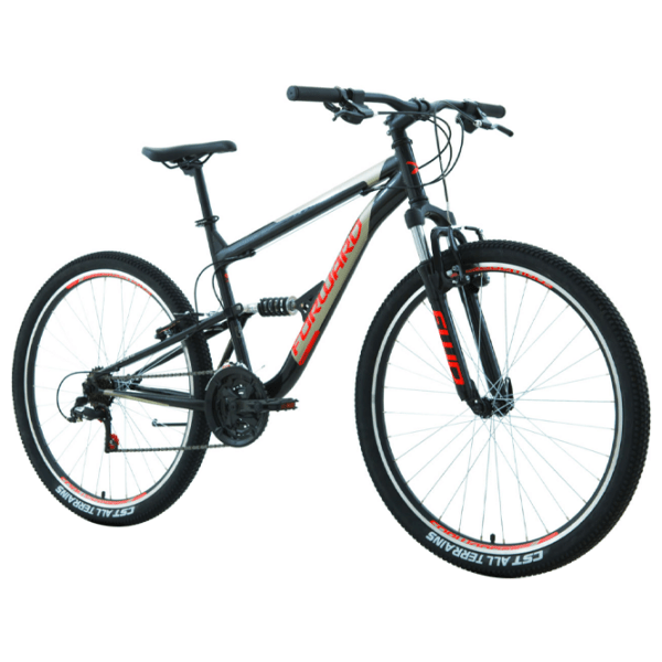 Bicicletă Forward Raptor 27.5" 16" Black Red Oțel / Pentru adulți photo 1