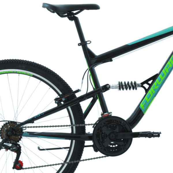 Bicicletă Forward Raptor 27.5" 18" Black Turquoise Oțel / Pentru adulți photo 3