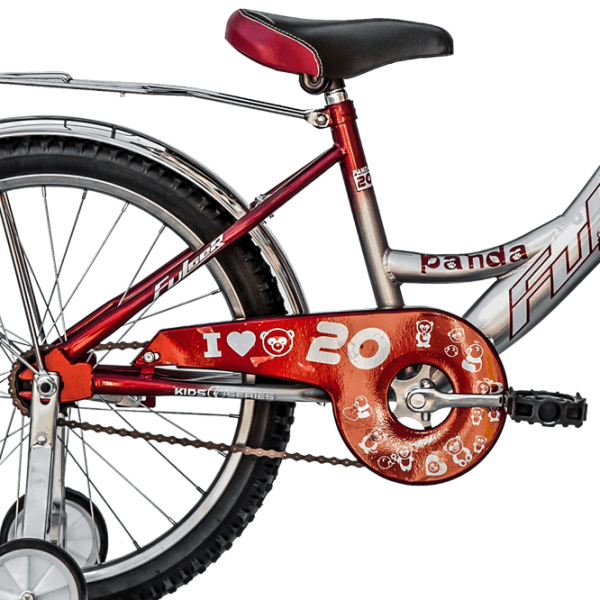 Bicicletă Fulger Panda 20" 11.6" Red Silver Oțel / Pentru copii photo 2