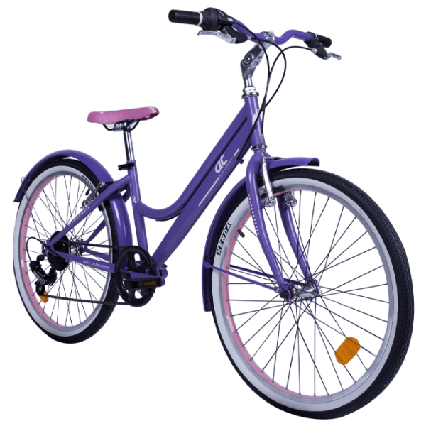 Bicicletă Andrei Tchmil Ivy 24" 24" Violet White Oțel / Pentru adulți photo 1