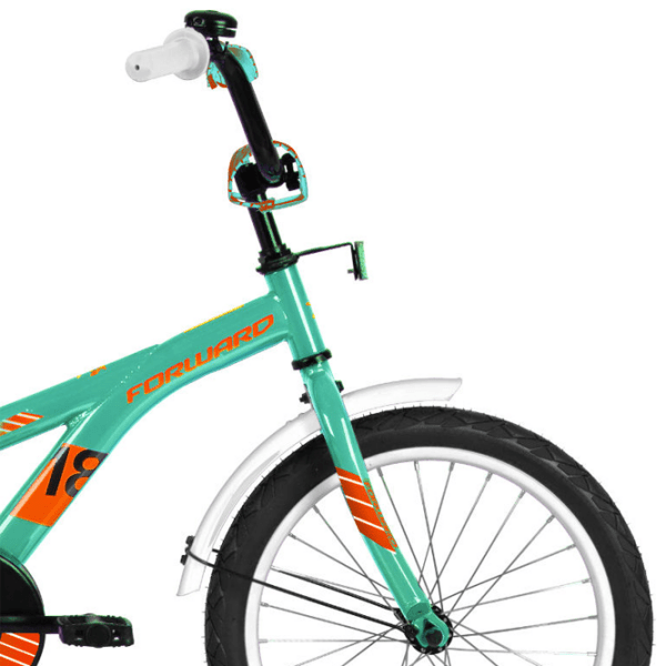 Bicicletă Forward Crocky 18" 16" Teal Orange Oțel / Pentru copii photo 3