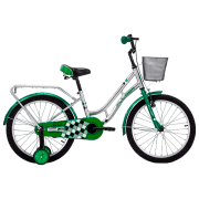 Bicicletă Fulger Iron 20" 10.5" Green Silver Oțel / Pentru copii