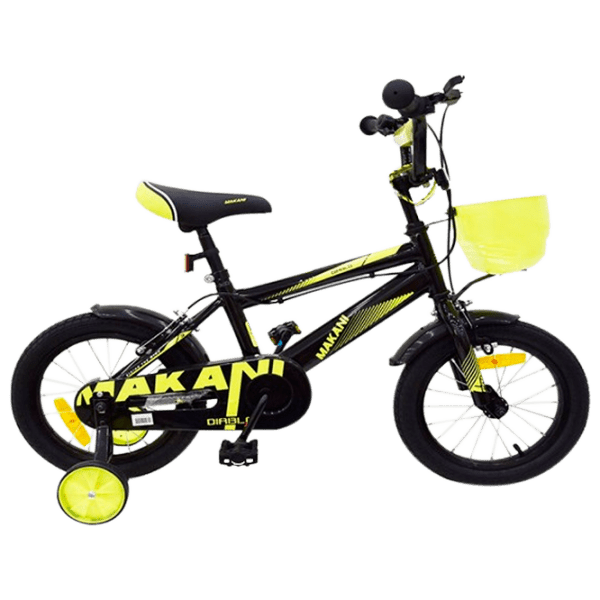 Bicicletă Makani Diablo 12 12" Black Yellow  / Pentru copii photo 1
