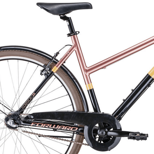 Bicicletă Forward Corsica 28" 20" Black Pink Aluminiu / Pentru adulți photo 2