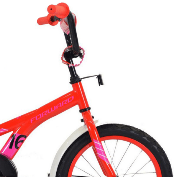 Bicicletă Forward Crocky 16" 14" Red Pink Oțel / Pentru copii photo 3