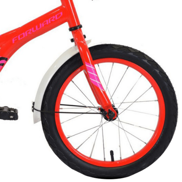 Bicicletă Forward Crocky 16" 14" Red Pink Oțel / Pentru copii photo 4