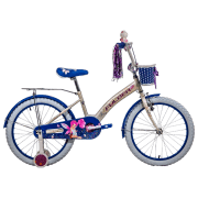 Bicicletă Fulger Fairy 16" 9.5" White Violet Oțel / Pentru copii