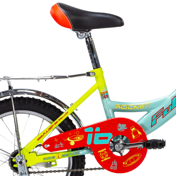 Bicicletă Rocket Fulger 16" Red Yellow Oțel / Pentru copii photo 2
