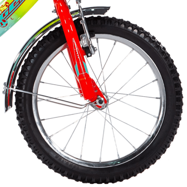 Bicicletă Rocket Fulger 16" Red Yellow Oțel / Pentru copii photo 4