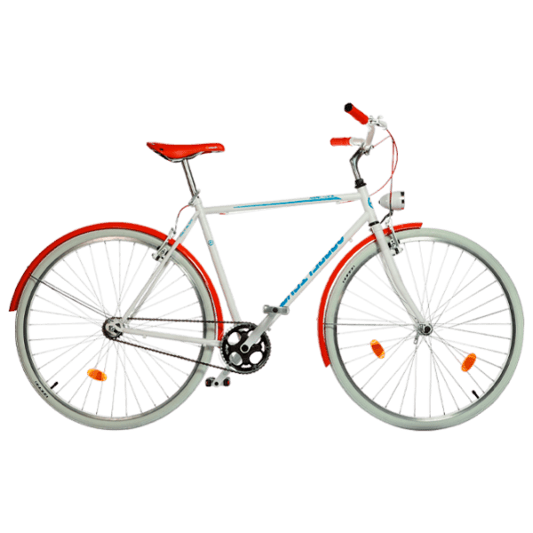 Bicicletă Andrei Tchmil Longavi 28" 28" White Orange Oțel / Pentru adulți photo 1