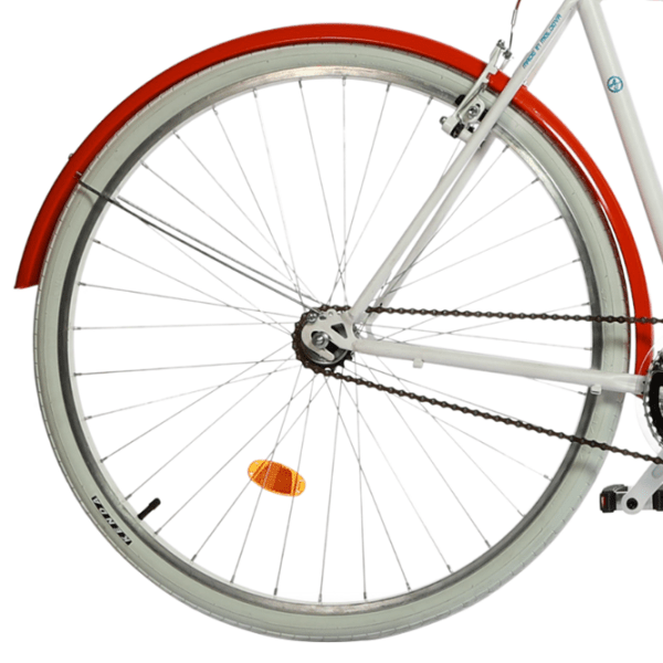 Bicicletă Andrei Tchmil Longavi 28" 28" White Orange Oțel / Pentru adulți photo 2