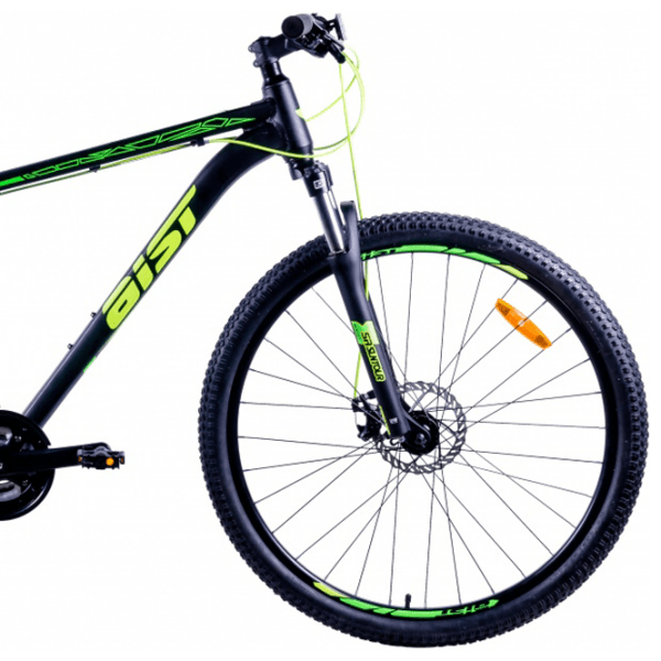 Bicicletă Aist Rocky 29" 21.5" Black Green Aluminiu / Pentru adulți photo 3