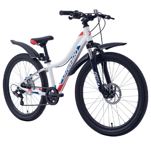 Bicicletă Forward Twister 24" 12" White Red Aluminiu / Pentru copii photo 1