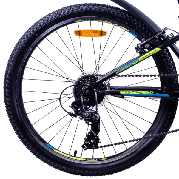 Bicicletă Aist Rocky Junior 24" 24" Black Green Oțel / Pentru adulți photo 1