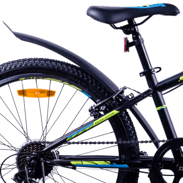 Bicicletă Aist Rocky Junior 24" 24" Black Green Oțel / Pentru adulți photo 2