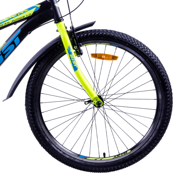Bicicletă Aist Rocky Junior 24" 24" Black Green Oțel / Pentru adulți photo 4