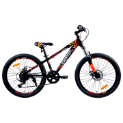 Bicicletă Krakken Bones 24" 12" Black Orange Oțel / Pentru copii