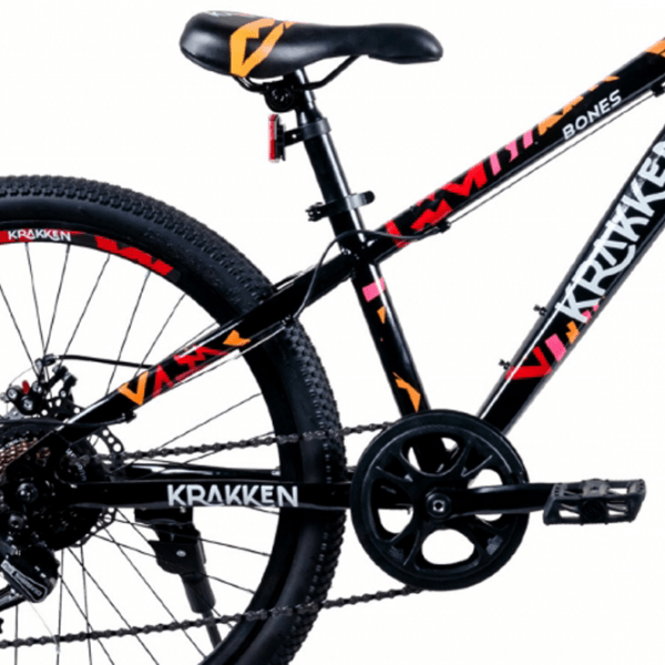 Bicicletă Krakken Bones 24" 12" Black Orange Oțel / Pentru copii photo 4